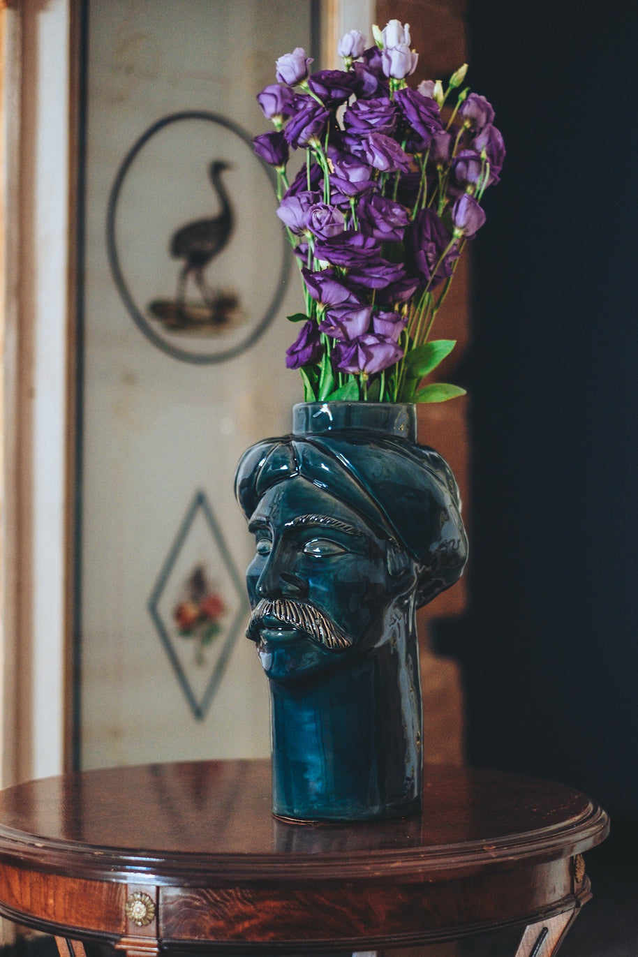 Solimano Grande • Blu Tindari - Crita Ceramiche di Caltagirone