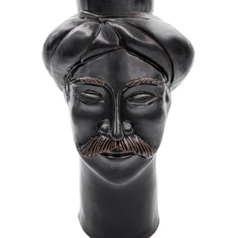 Solimano Grande • Nero Stromboli - Crita Ceramiche di Caltagirone