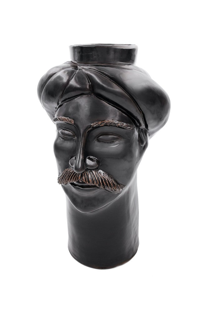 Solimano Grande • Nero Stromboli - Crita Ceramiche di Caltagirone