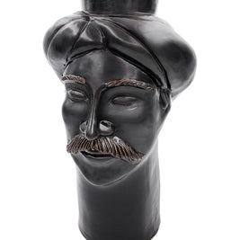 Solimano Grande • Nero Stromboli - Crita Ceramiche di Caltagirone