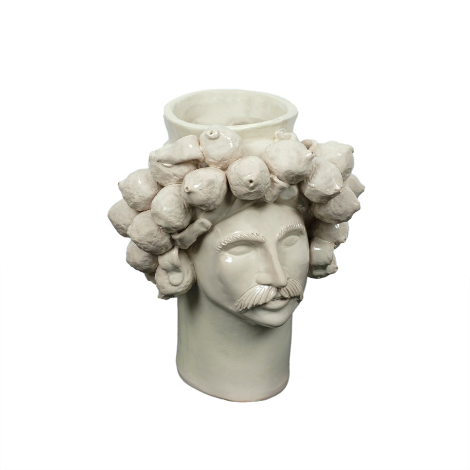 Solimano in giardino • Bianco dei Peloritani - Crita Ceramiche di Caltagirone