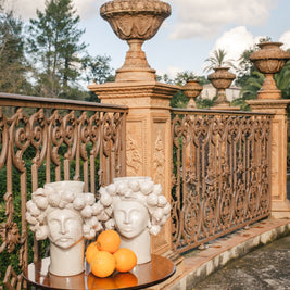 Solimano in giardino • Bianco dei Peloritani - Crita Ceramiche di Caltagirone