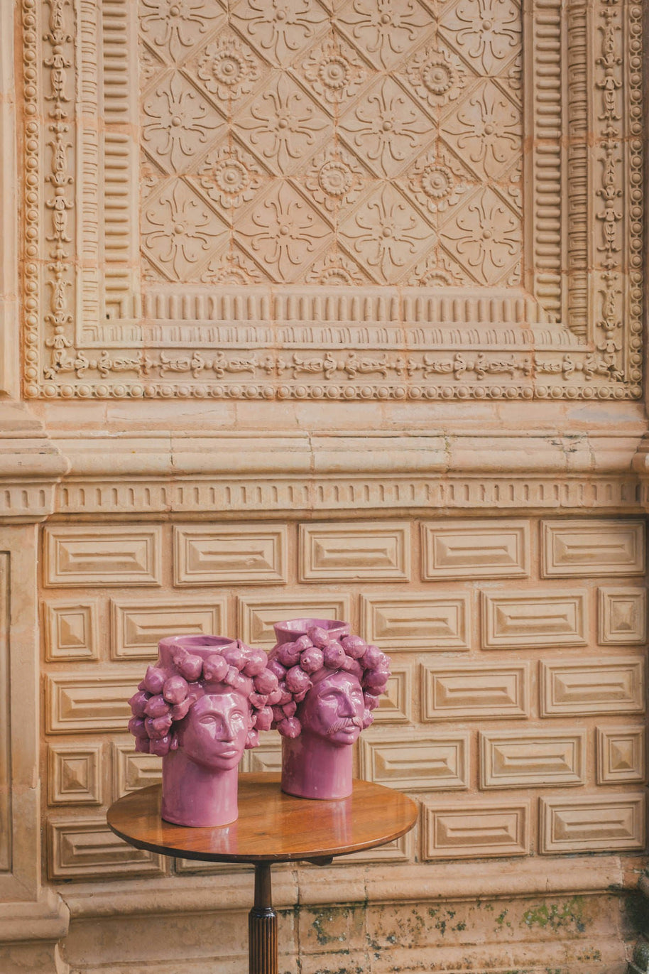 Solimano in giardino • Ciclamino Lipari - Crita Ceramiche di Caltagirone