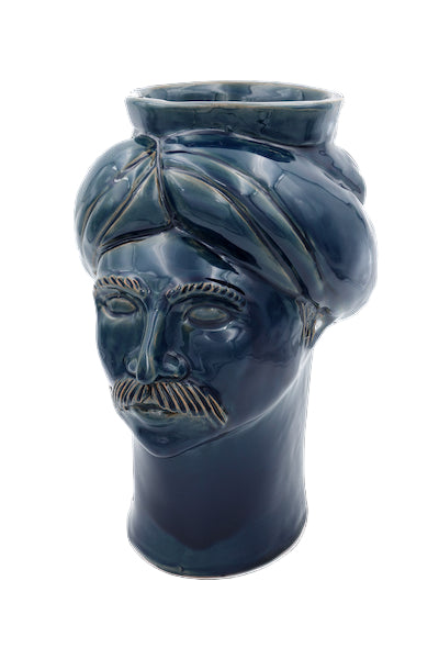 Solimano Medio • Blu Tindari - Crita Ceramiche di Caltagirone