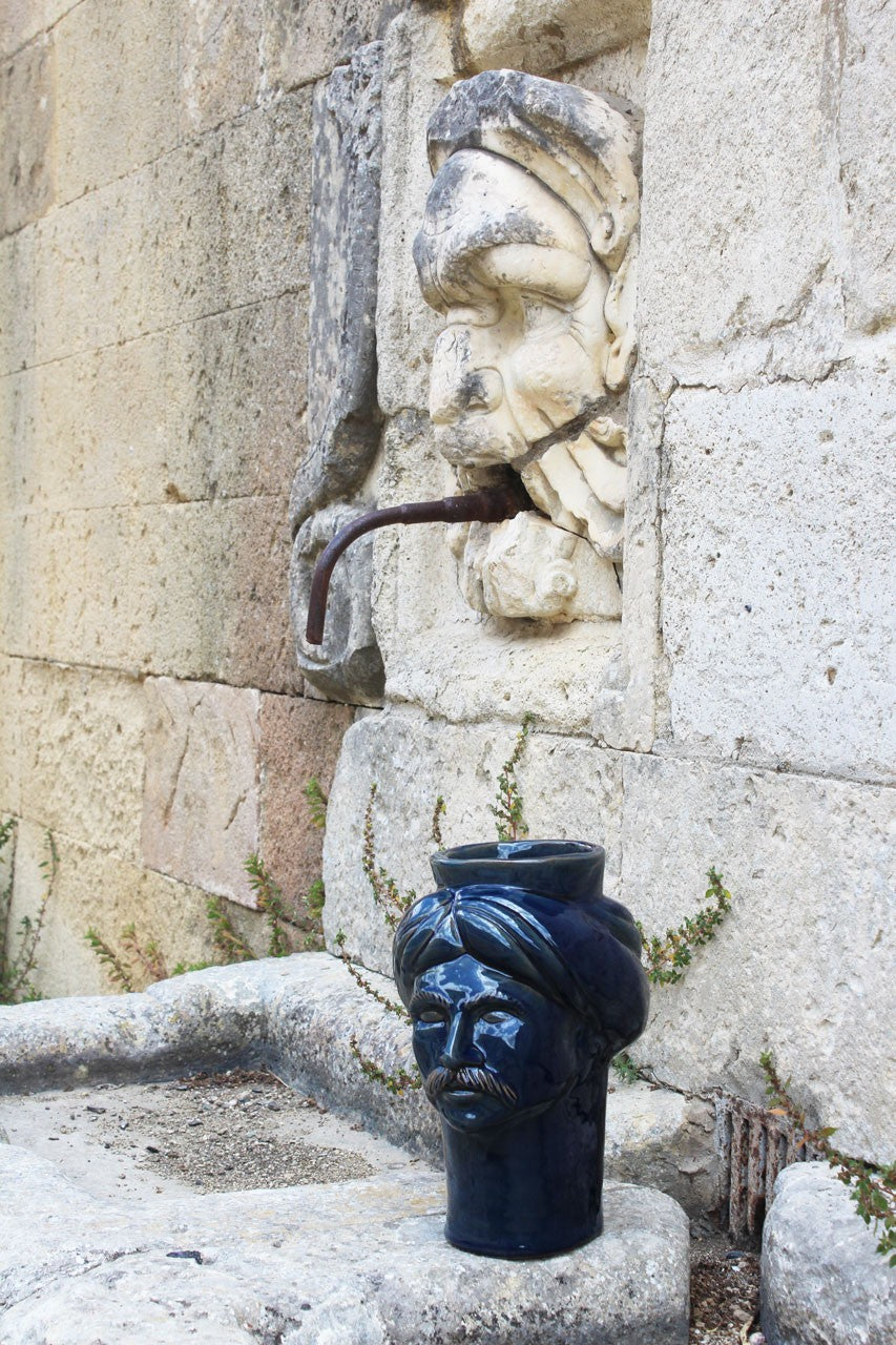 Solimano Medio • Blu Tindari - Crita Ceramiche di Caltagirone