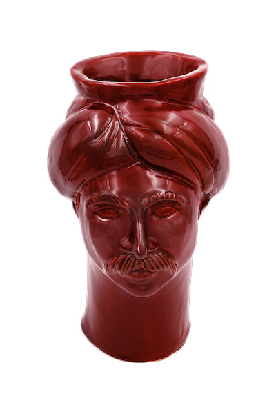 Solimano Medio • Rosso Etna - Crita Ceramiche di Caltagirone