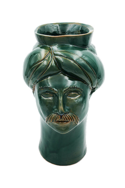 Solimano Medio • Verde Ucria - Crita Ceramiche di Caltagirone